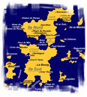 A map of Ile de Brehat