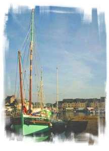 A view of the harbour in Paimpol